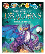Load image into Gallery viewer, Usborne Build Your Own Dragons Sticker Book