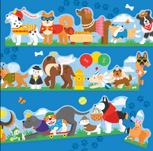 Load image into Gallery viewer, Petit Collage Dog Parade Shaped Floor Puzzle - 30 Pieces