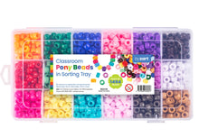 Load image into Gallery viewer, Classroom Pony Beads in sorting tray