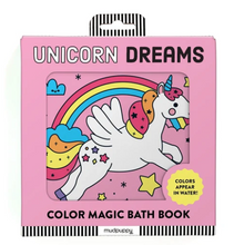 Load image into Gallery viewer, Unicorn Dreams Color Magic Bath Book