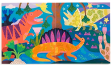 Load image into Gallery viewer, Dinosaur Land Sticker Sparkle Poster Activity Kit