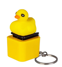 Load image into Gallery viewer, MDI Fidget Fingers Sound Clicker Duck Keychain