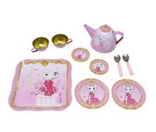 Load image into Gallery viewer, Pink Poppy Claris Woven Basket Tea Set
