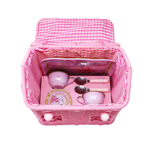 Load image into Gallery viewer, Pink Poppy Claris Woven Basket Tea Set