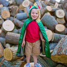 Load image into Gallery viewer, Great Pretenders Reversible Dragon/Knight Cape