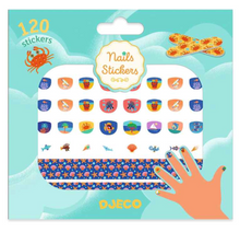 Load image into Gallery viewer, Djeco 120 Flowers Nail Stickers
