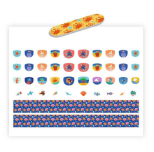 Load image into Gallery viewer, Djeco 120 Flowers Nail Stickers