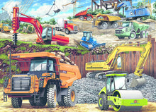 Load image into Gallery viewer, Ravensburger 100 Piece Construction Vehicles Puzzle