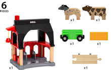 Load image into Gallery viewer, Brio Animal Barn 36012