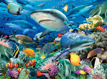 Load image into Gallery viewer, Ravensburger Reef of the Sharks Puzzle 100 pieces