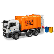 Load image into Gallery viewer, Bruder Man TGS Garbage Truck Rear Loading