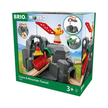 Load image into Gallery viewer, Brio Crane & Tunnel Mountain Set 33889