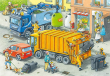 Load image into Gallery viewer, Ravensburger Working Trucks 2 X 24 Piece Puzzle