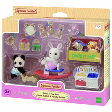 Load image into Gallery viewer, Sylvanian Families Baby’s Toy Box - Snow Rabbit &amp; Panda Babies
