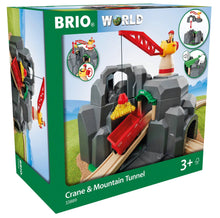 Load image into Gallery viewer, Brio Crane & Tunnel Mountain Set 33889