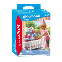Load image into Gallery viewer, Playmobil Baker with Dessert Table 70381