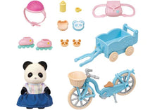 Load image into Gallery viewer, Sylvanian Families Cycle & Skate Set - Panda Girl
