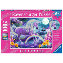 Load image into Gallery viewer, Ravensburger 100 Piece Glitter Unicorn Puzzle

