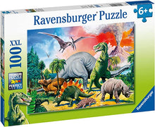 Load image into Gallery viewer, Ravensburger Among the Dinosaurs Puzzle 100 pieces
