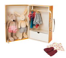 Load image into Gallery viewer, Moulin Roty La Grande Famille The Little Wardrobe Suitcase