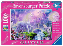 Load image into Gallery viewer, Ravensburger - Unicorn Kingdom Puzzle GLITTER 100 pieces
