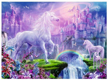 Load image into Gallery viewer, Ravensburger - Unicorn Kingdom Puzzle GLITTER 100 pieces
