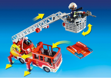 Load image into Gallery viewer, Playmobil Fire Engine with Ladder 9463