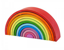 Load image into Gallery viewer, Bigjigs Toys Wooden Stacking Rainbow - Large