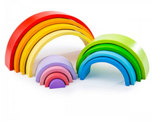 Load image into Gallery viewer, Bigjigs Toys Wooden Stacking Rainbow - Large
