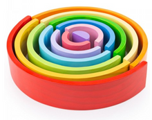 Load image into Gallery viewer, Bigjigs Toys Wooden Stacking Rainbow - Large