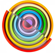 Load image into Gallery viewer, Bigjigs Toys Wooden Stacking Rainbow - Large
