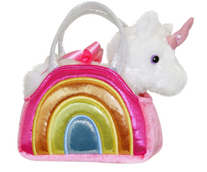Fancy Pals Unicorn in Shiny Rainbow Bag