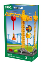Load image into Gallery viewer, Brio Construction Crane with Lights BR33835