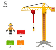Load image into Gallery viewer, Brio Construction Crane with Lights BR33835
