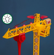 Load image into Gallery viewer, Brio Construction Crane with Lights BR33835