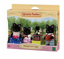 Load image into Gallery viewer, Sylvanian Families Midnight Cat Family