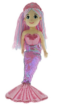 Load image into Gallery viewer, Cotton Candy Mermaid Candy Flip Sequined Pink