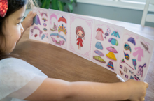 Load image into Gallery viewer, Djeco Tinyly Miss Lilyruby Resuable Sticker Book