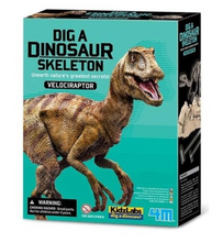 Load image into Gallery viewer, 4M Dig A Dinosaur Velociraptor