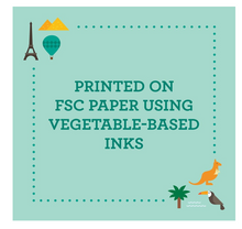 Load image into Gallery viewer, Petit Collage Trivia Card - Our World