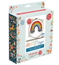 Load image into Gallery viewer, The Crafty Kit Co Rainbow Hoop Needle Felt