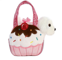 Load image into Gallery viewer, Fancy Pals Bichon in Pink Cupcake Bag
