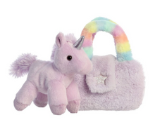 Load image into Gallery viewer, Fancy Pals Unicorn in Rainbow Unicorn Bag
