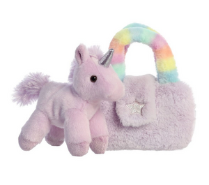 Fancy Pals Unicorn in Rainbow Unicorn Bag