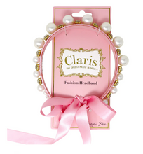 Load image into Gallery viewer, Pink Poppy Claris Headband Pearls & Jewels