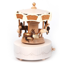Load image into Gallery viewer, Wooderful Life Carousel Music Box