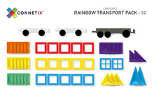 Load image into Gallery viewer, Connetix Rainbow Transport - 50 Pieces