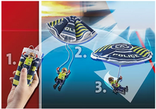 Load image into Gallery viewer, Playmobil Police Parachuter 70781