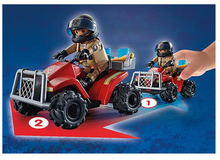 Load image into Gallery viewer, Playmobil Fire Quad 71090
