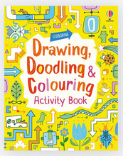 Load image into Gallery viewer, Usborne Drawing Doodling &amp; Colouring Activity Book
